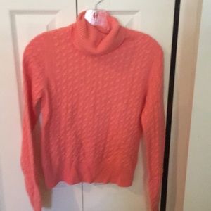 Coral 100% cashmere sweater size small